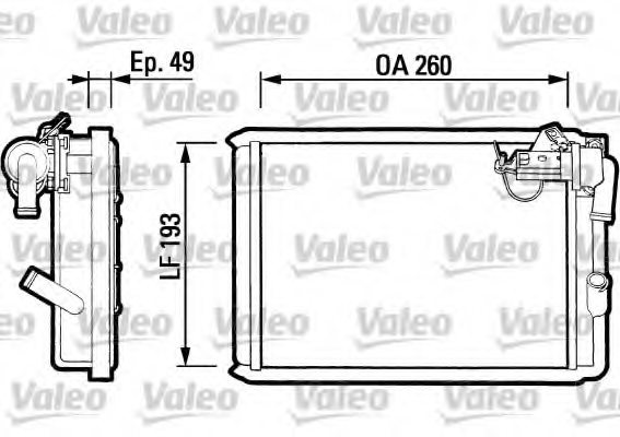 VALEO 812047 Heat Exchanger, interior heating